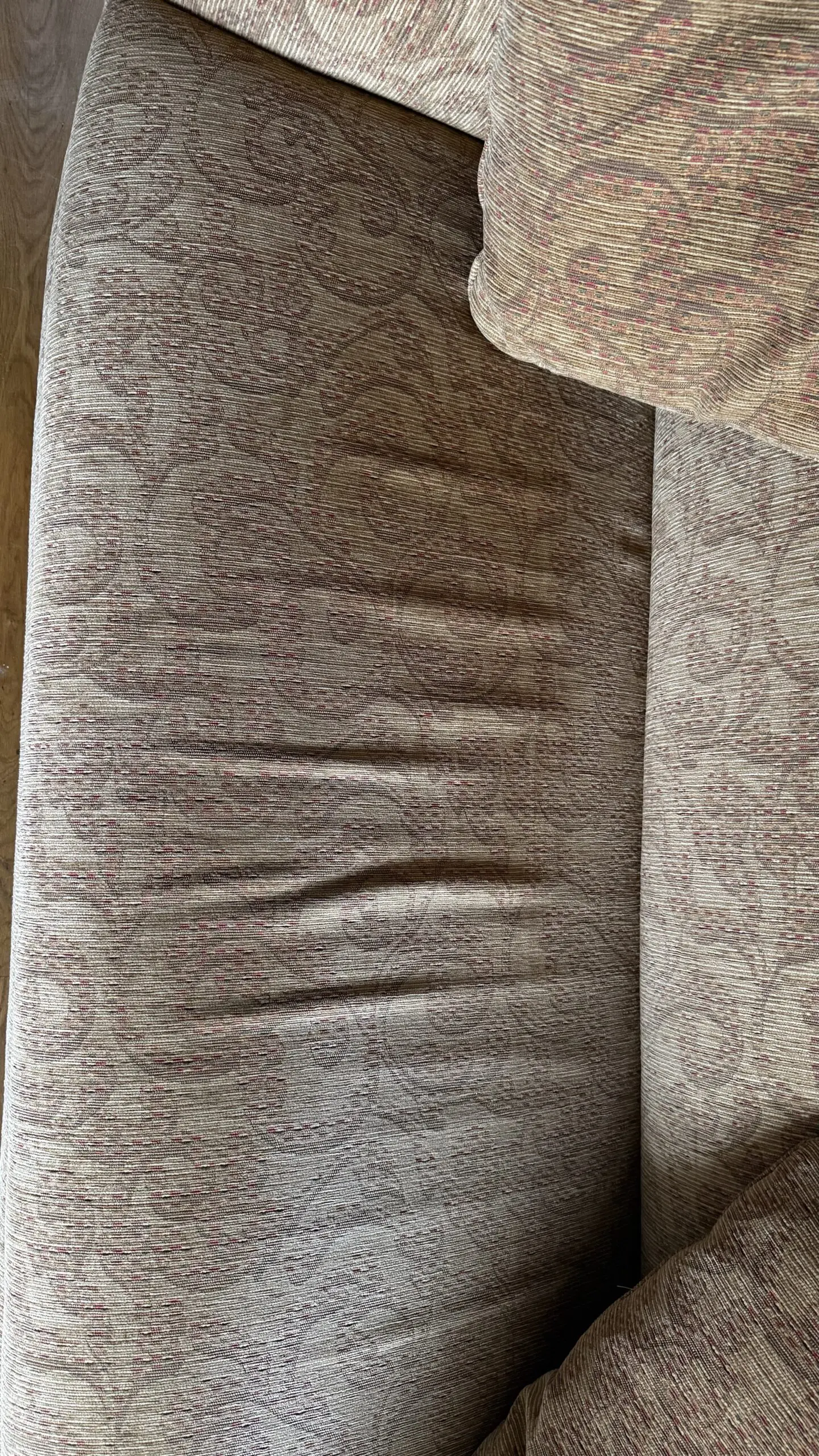 John Sankey for John Lewis chesterfield-style sofa in golden tones