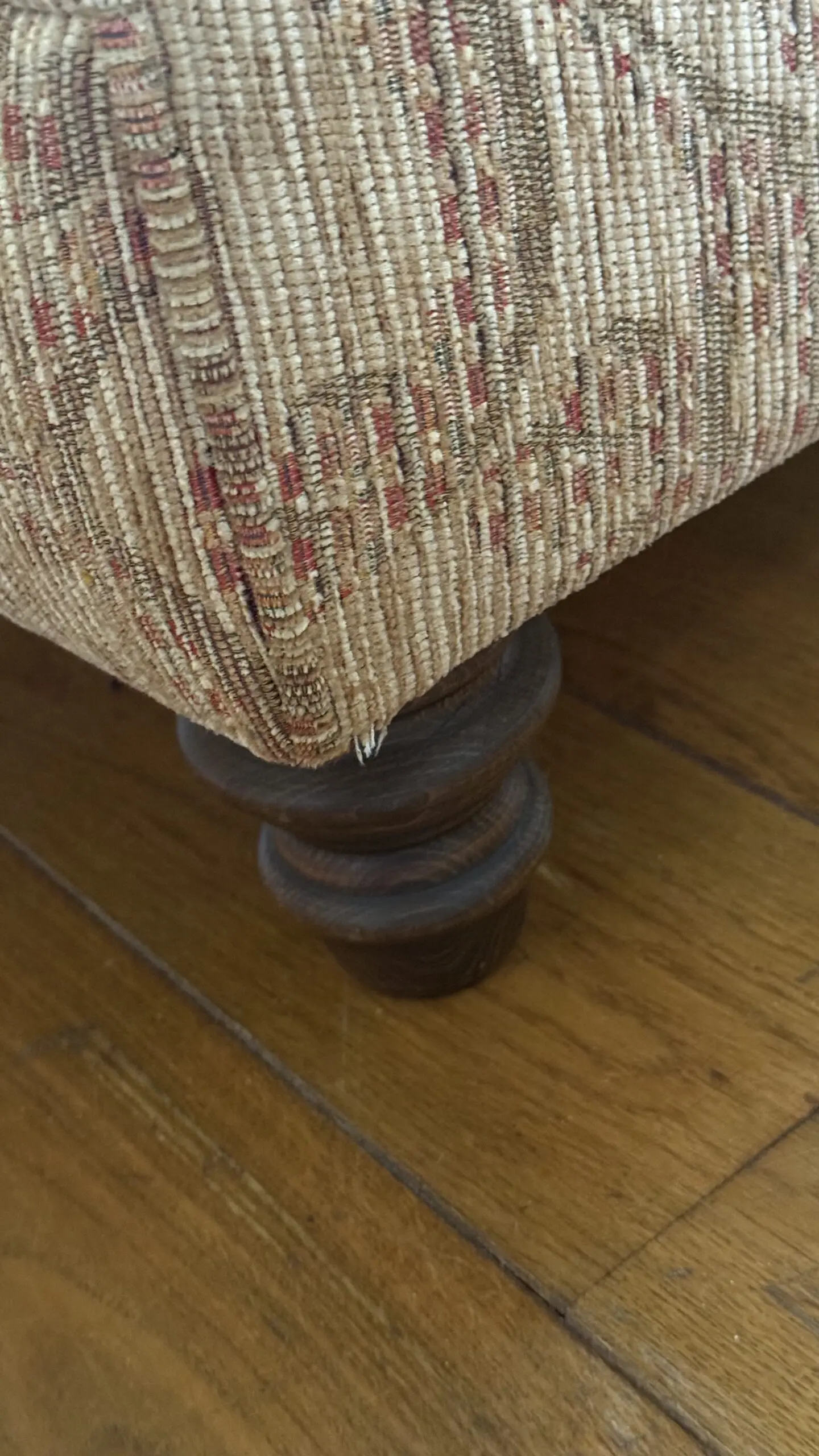 John Sankey for John Lewis chesterfield-style sofa in golden tones