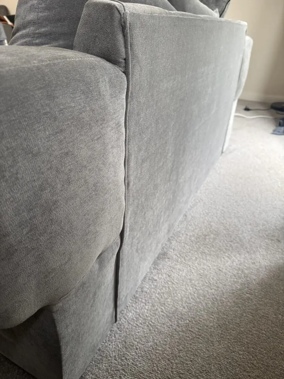 Matching Grey Velvet Sofas – 2-Seater & 3-Seater Set