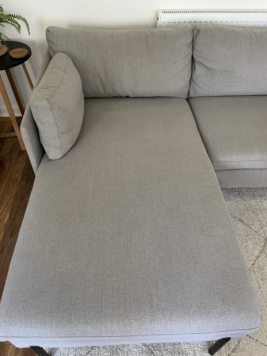 Zarina grey corner sofa