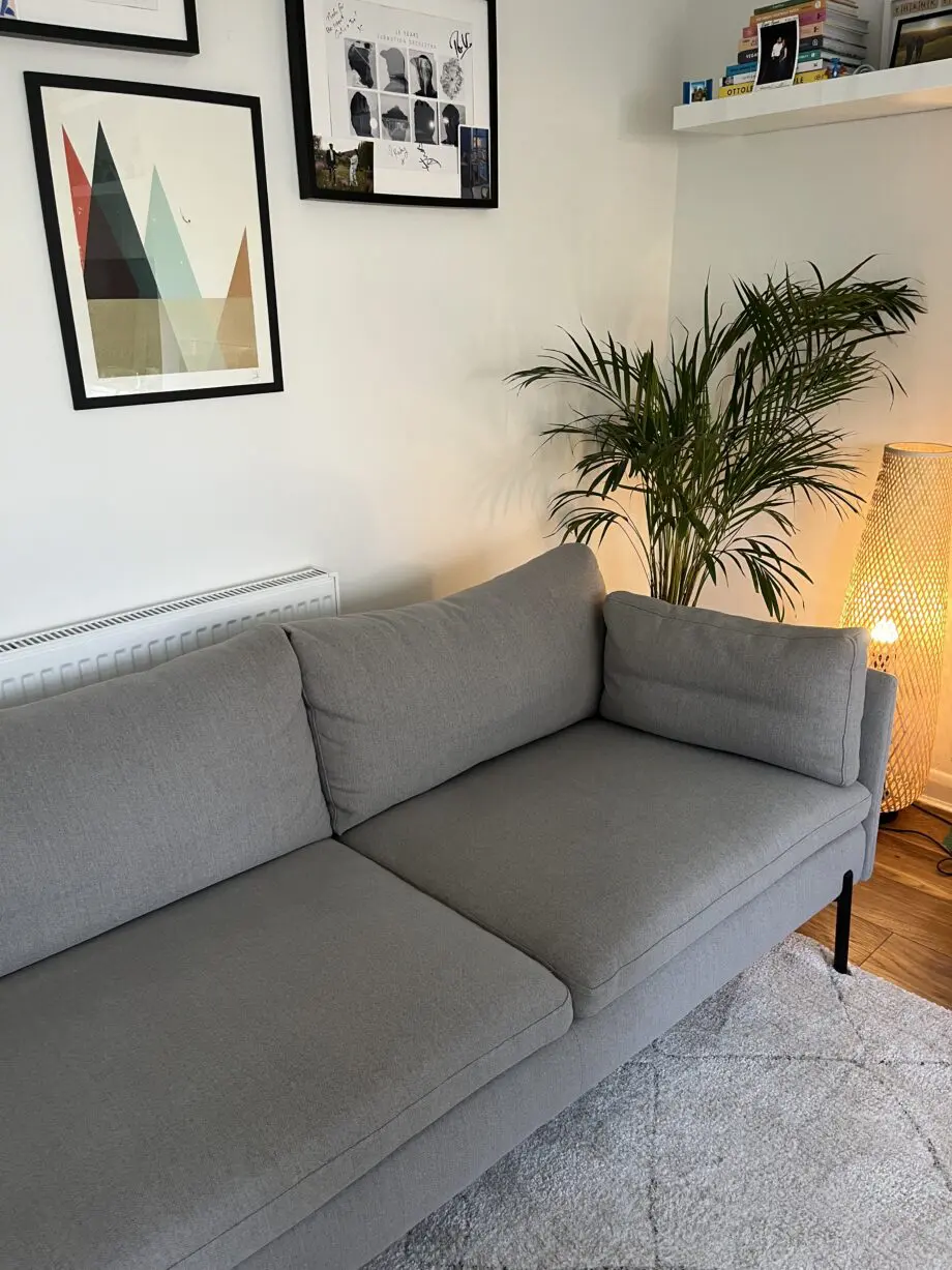 Zarina grey corner sofa
