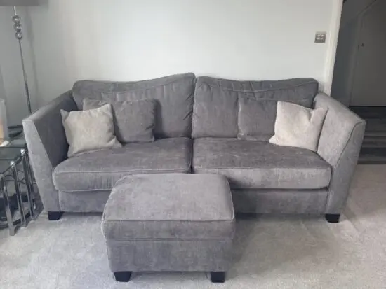 Fish Pools Grey 3-4 Seater Sofa
