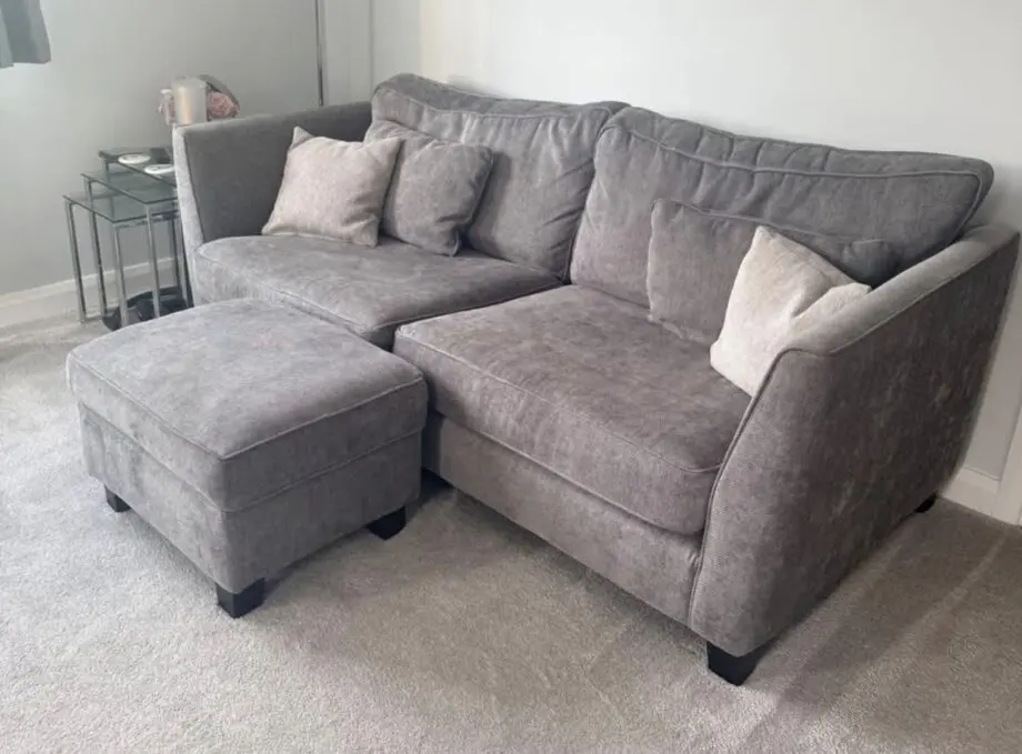 Fish Pools Grey 3-4 Seater Sofa