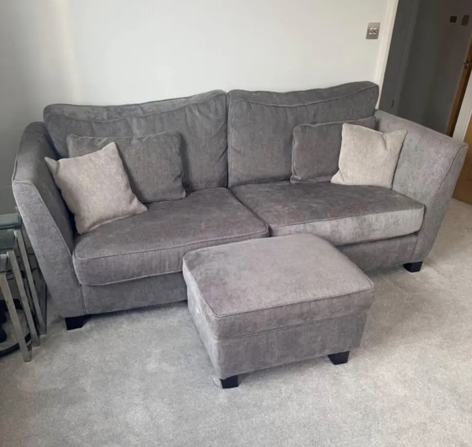 Fish Pools Grey 3-4 Seater Sofa