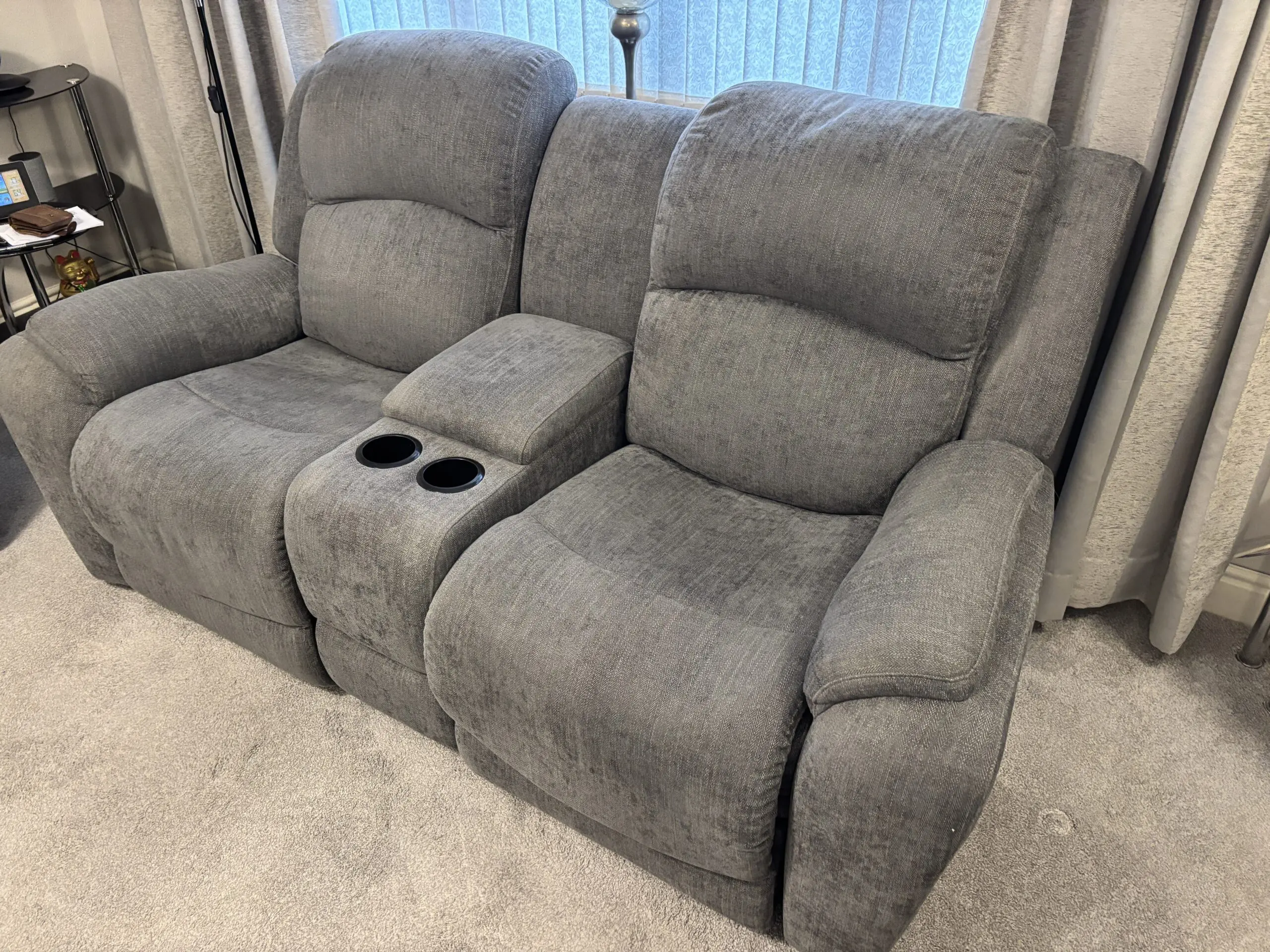 La-Z-boy 2 seater recliner with centre consul & 3 seater sofa