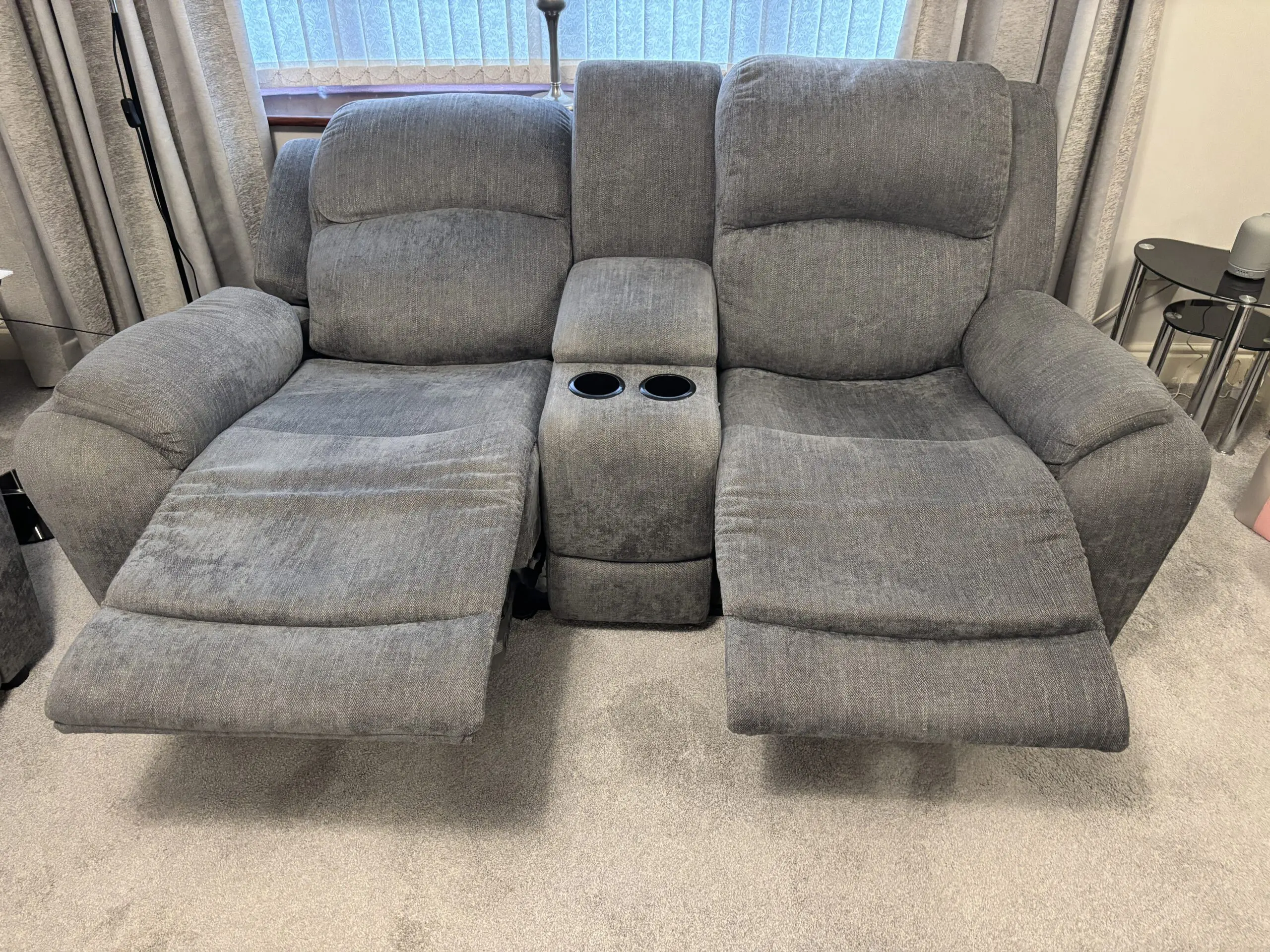 La-Z-boy 2 seater recliner with centre consul & 3 seater sofa