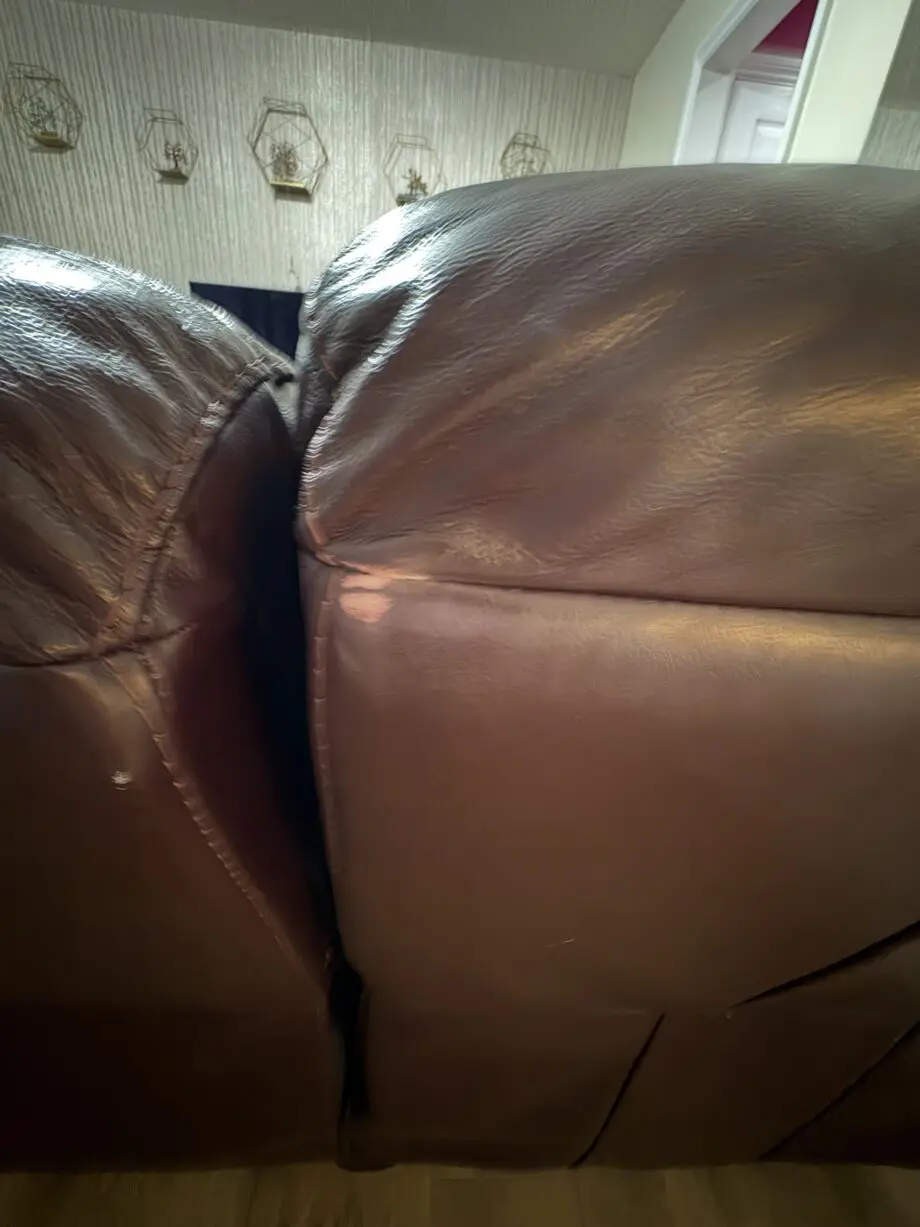 3 seater electric reclining leather sofa