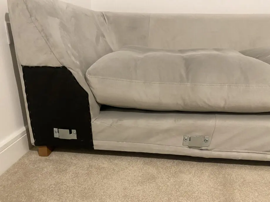 DFS Emelia Pillow Back Left Hand Facing Arm 3 Seat Corner Sofa