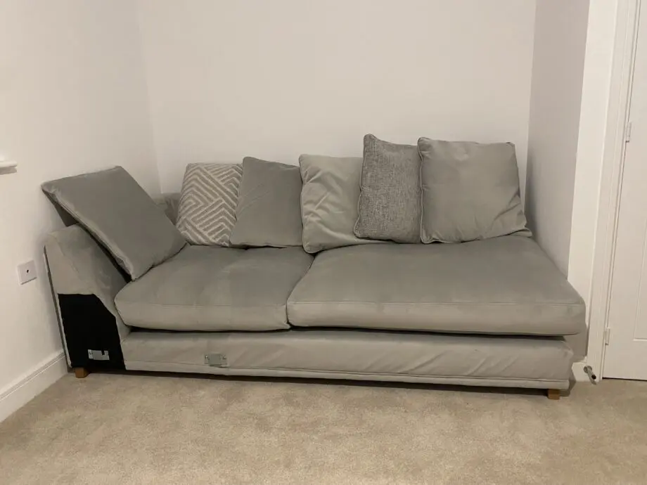DFS Emelia Pillow Back Left Hand Facing Arm 3 Seat Corner Sofa