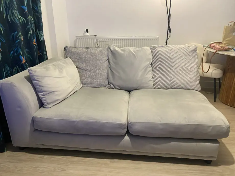 DFS Emelia Pillow Back Left Hand Facing Arm 3 Seat Corner Sofa