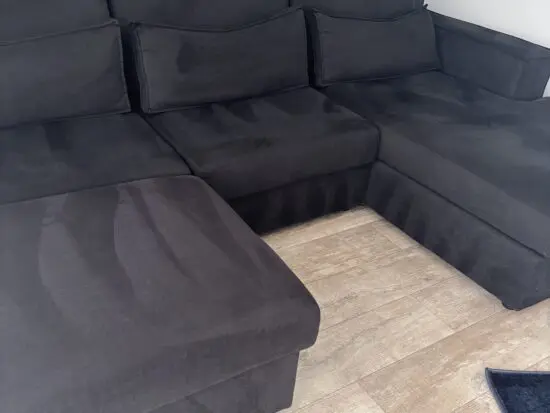 black sofa club left L