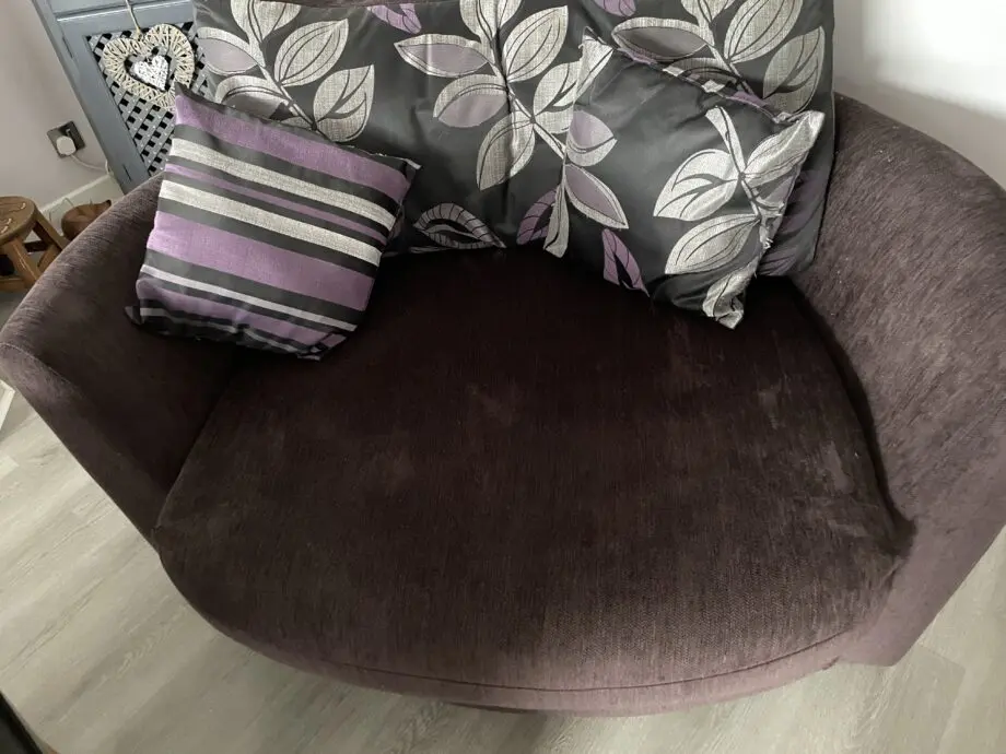 dfs swivel chair and footstool