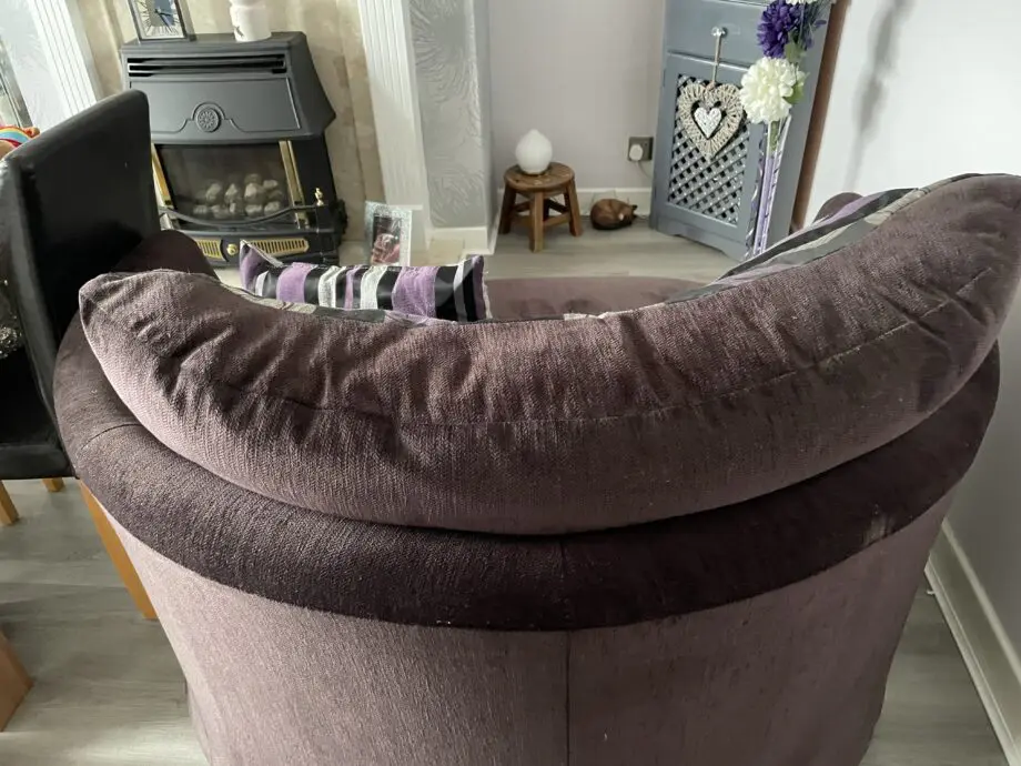 dfs swivel chair and footstool