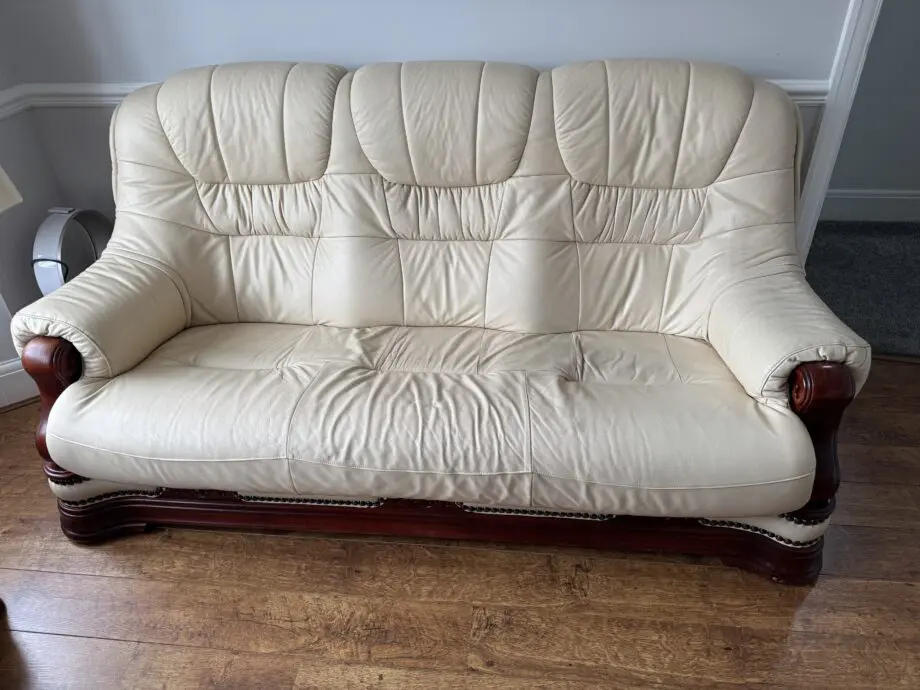 Three Piece Italian Leather Suite