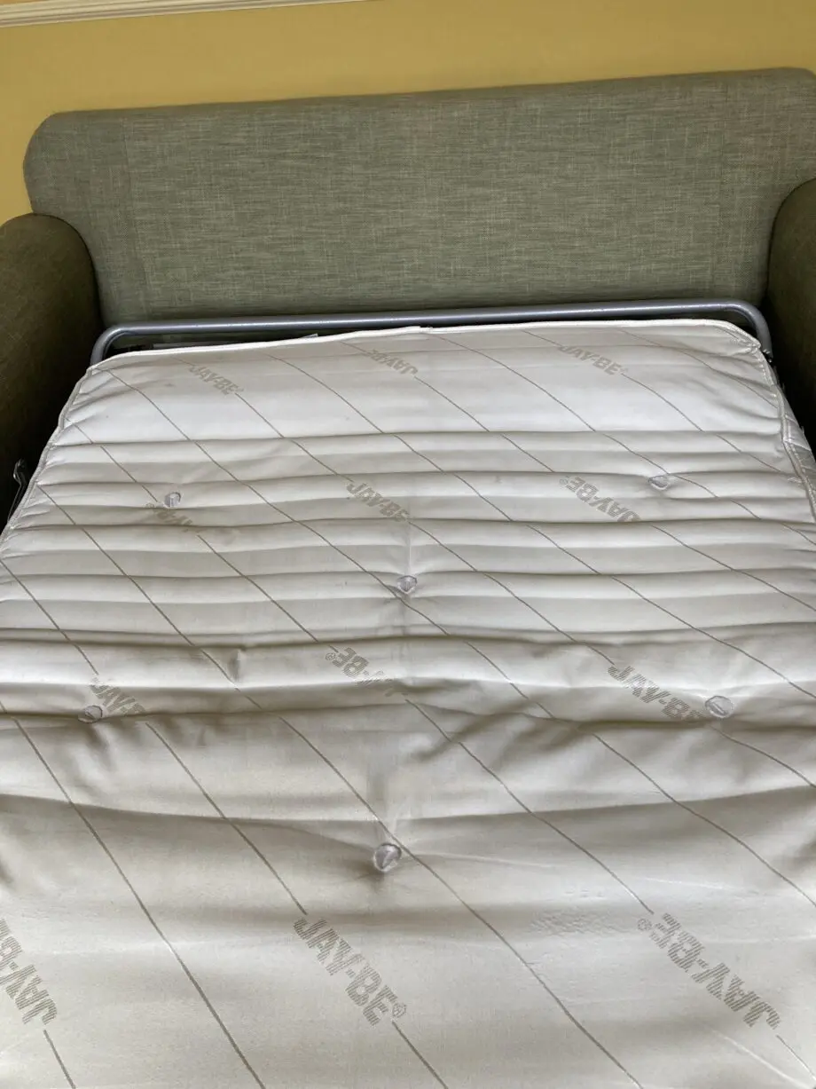 Green linen Multiyork Sofabed