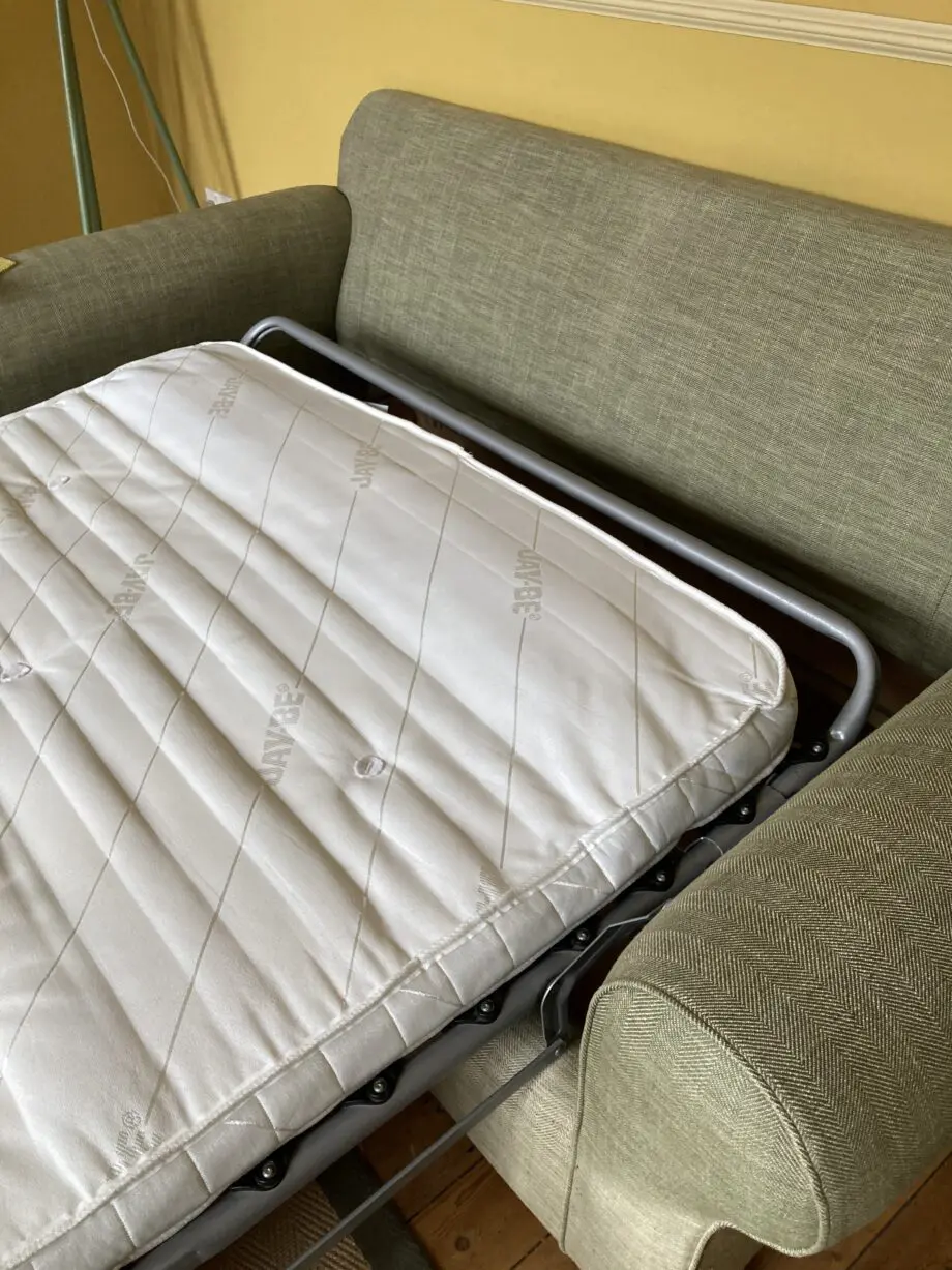 Green linen Multiyork Sofabed