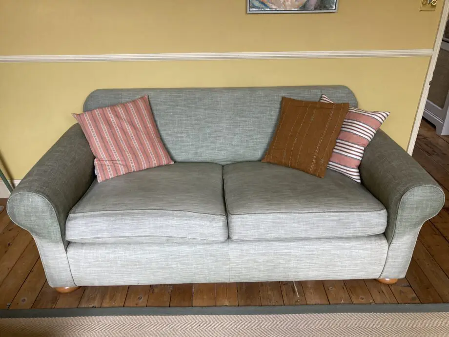 Green linen Multiyork Sofabed