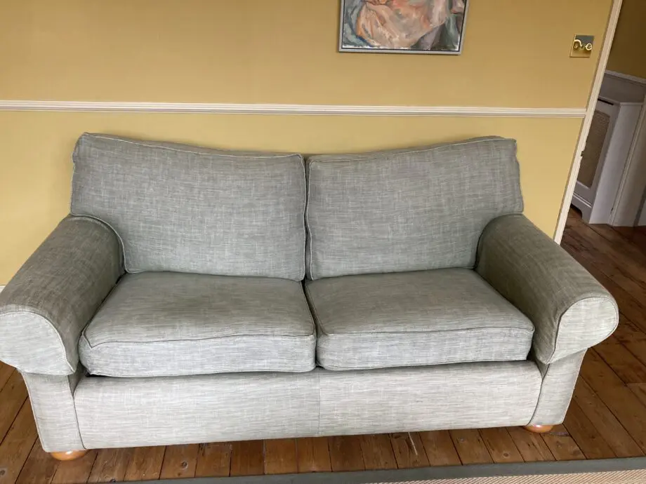 Green linen Multiyork Sofabed