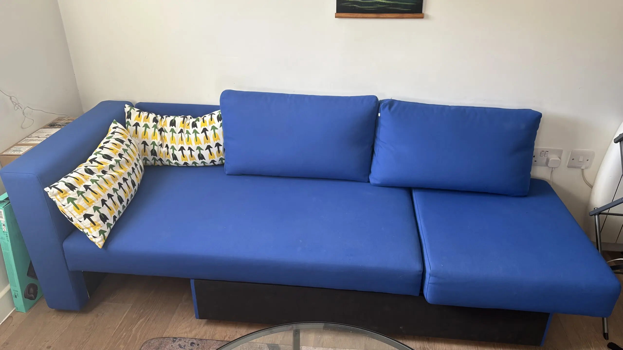 IKEA blue sofa cum bed