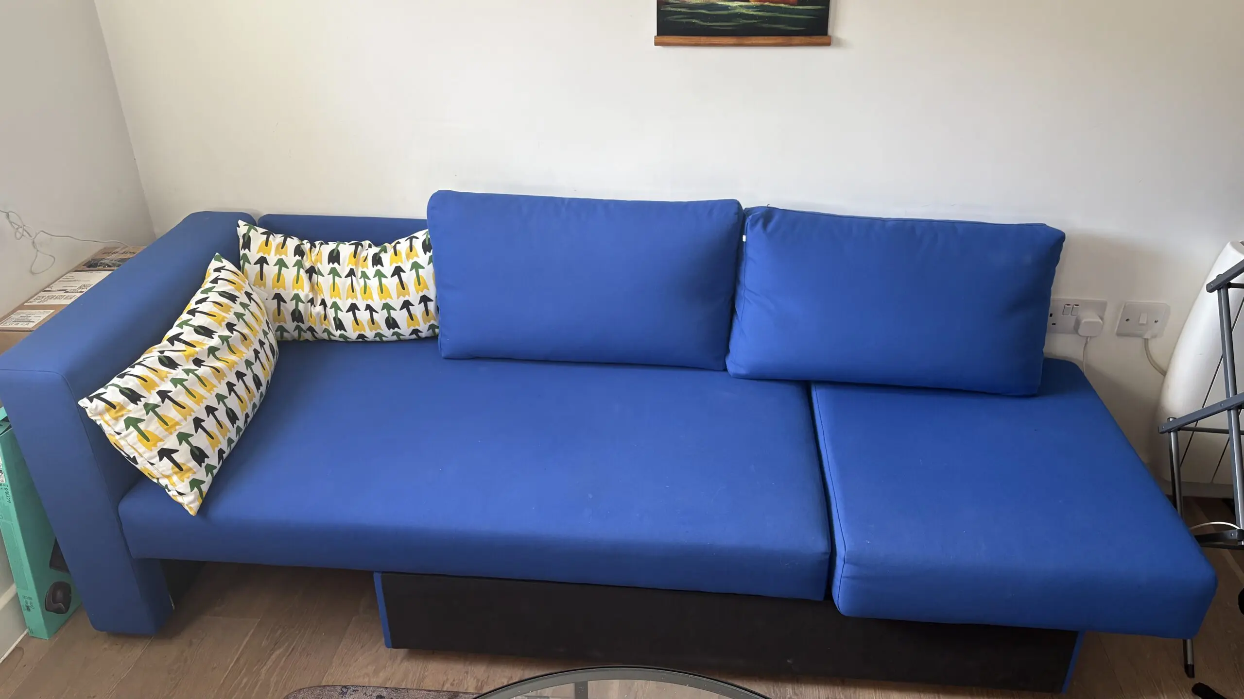 IKEA blue sofa cum bed