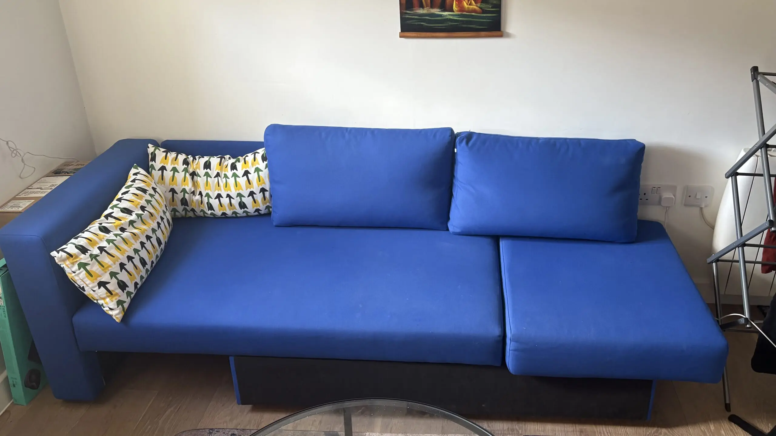 IKEA blue sofa cum bed