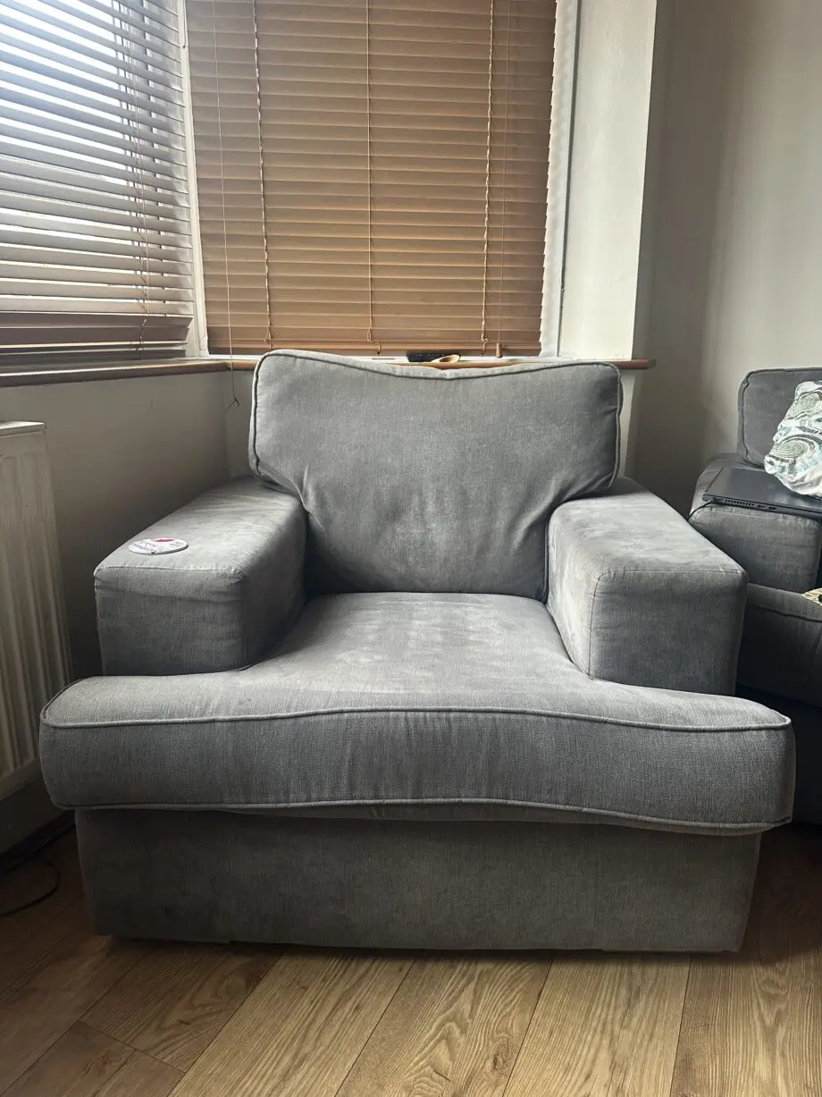 DFS GREY FABRIC SOFA SET