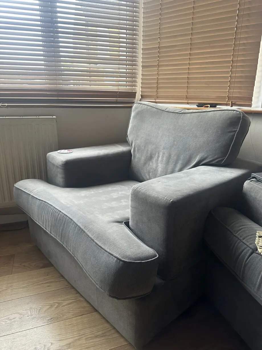 DFS GREY FABRIC SOFA SET