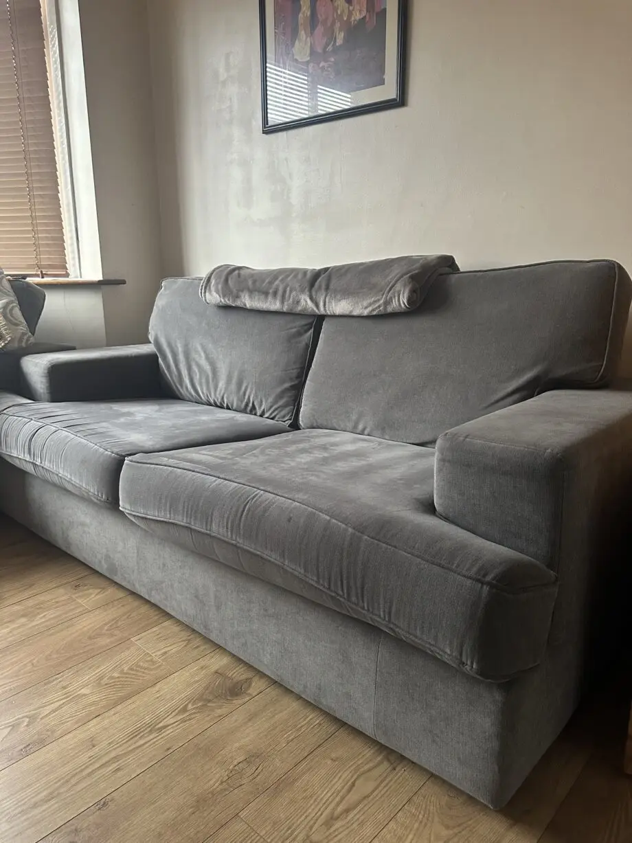 DFS GREY FABRIC SOFA SET