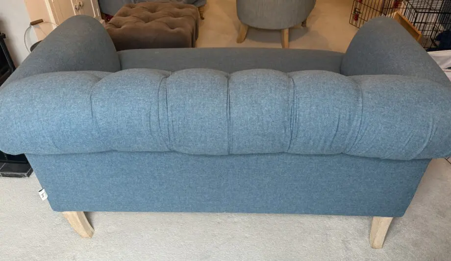 Loaf, 2-seater Dixie Sofa in sherbet blue wool