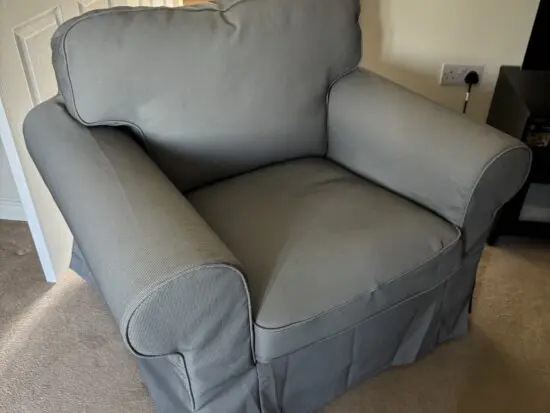 Grey armchair