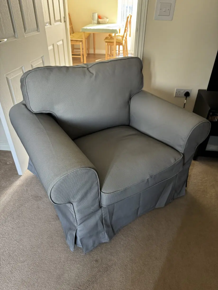 Grey armchair