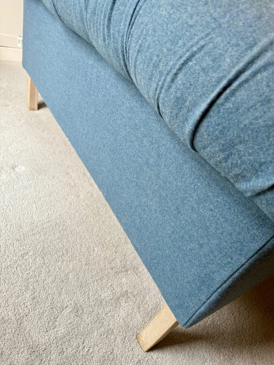 Loaf, 2-seater Dixie Sofa in sherbet blue wool