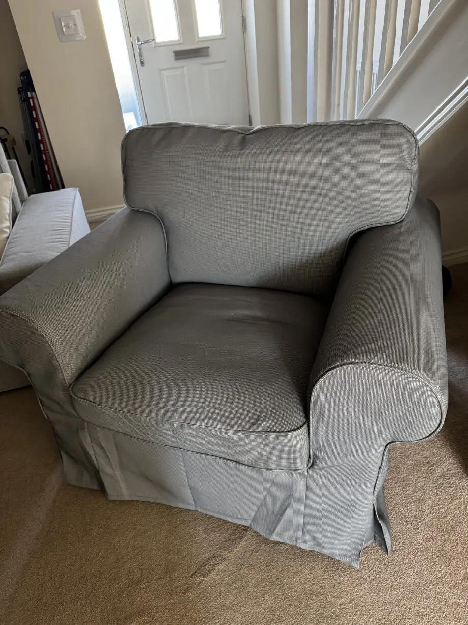 Grey armchair