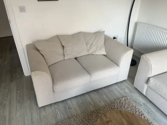 Blake Soft Textured 2 Seater Sofa - Natural