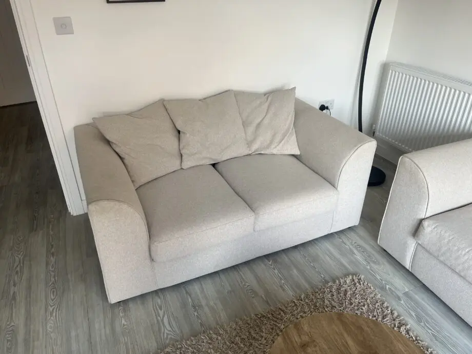 Blake Soft Textured 2 Seater Sofa - Natural