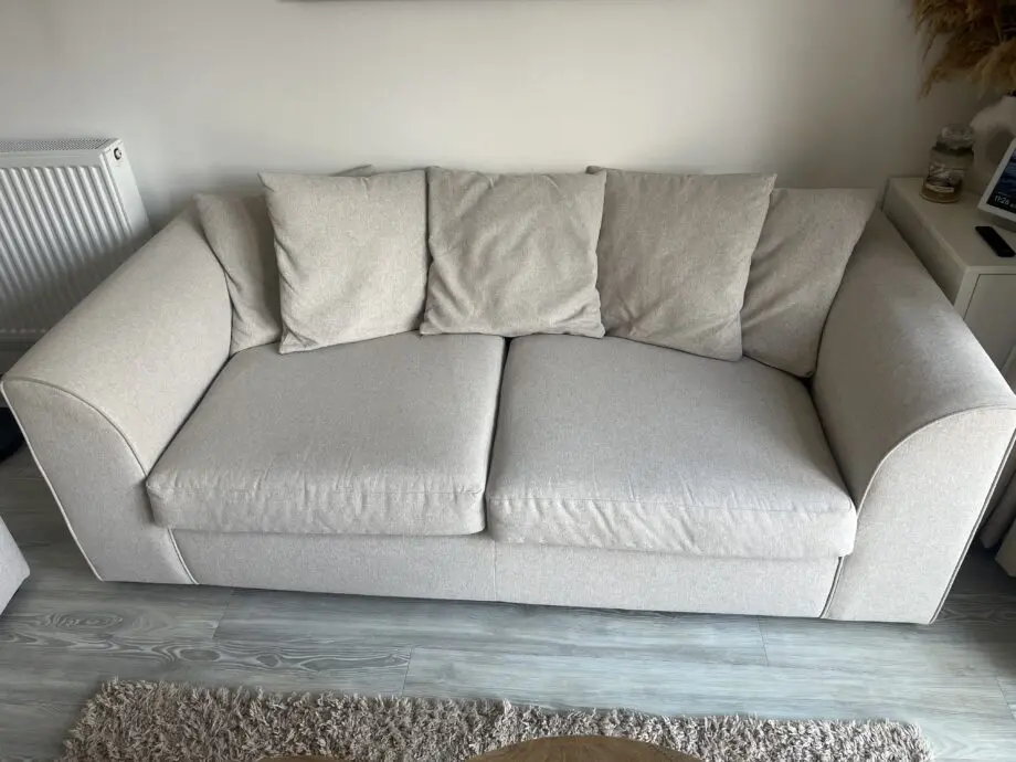 Blake Soft Textured 3 Seater Sofa - Natural