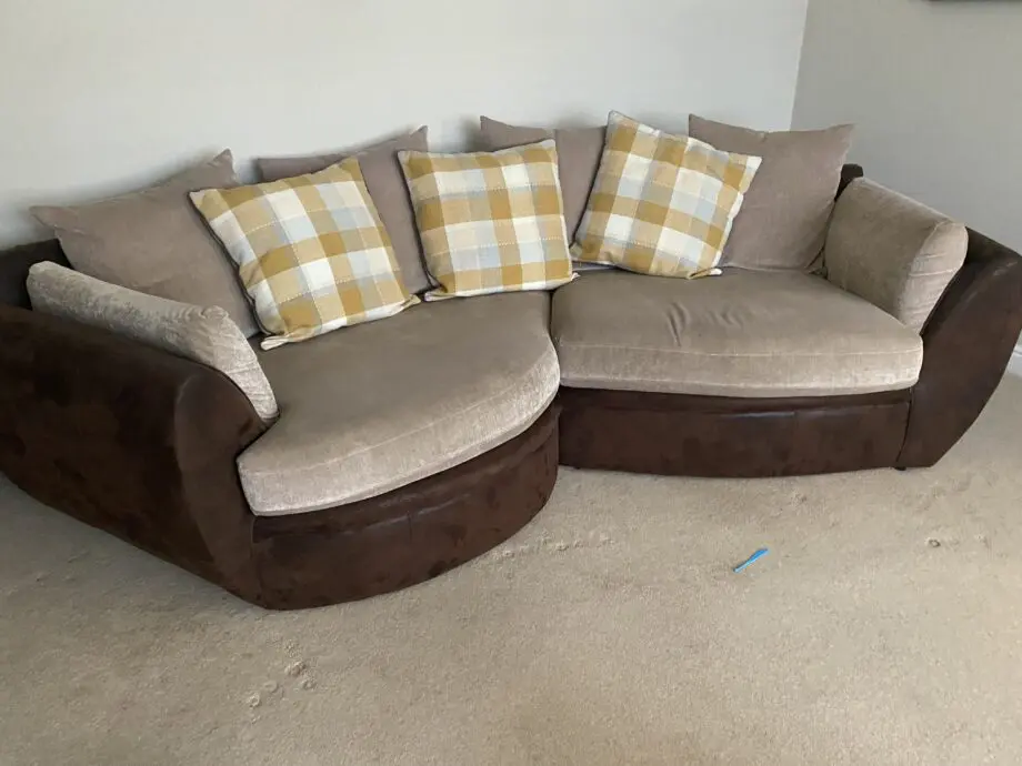 Brushed Leather Frame and textile padding