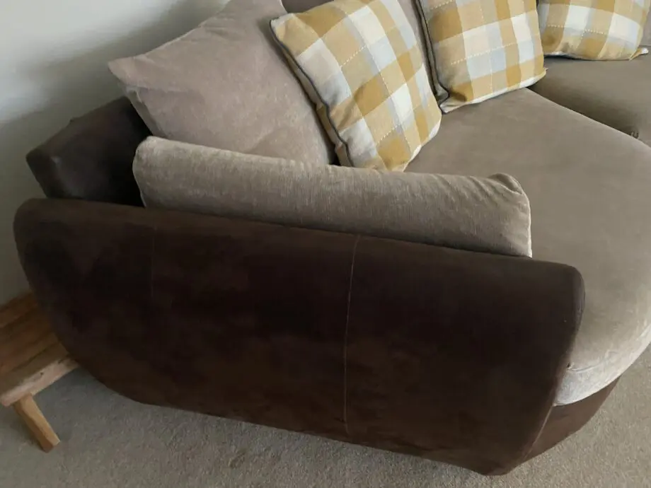 Brushed Leather Frame and textile padding