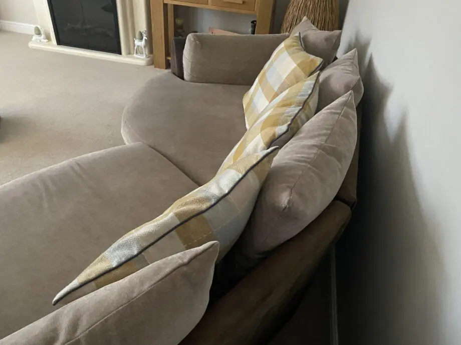 Brushed Leather Frame and textile padding