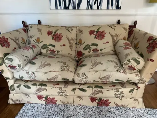 Mark Elliot linen knole sofa