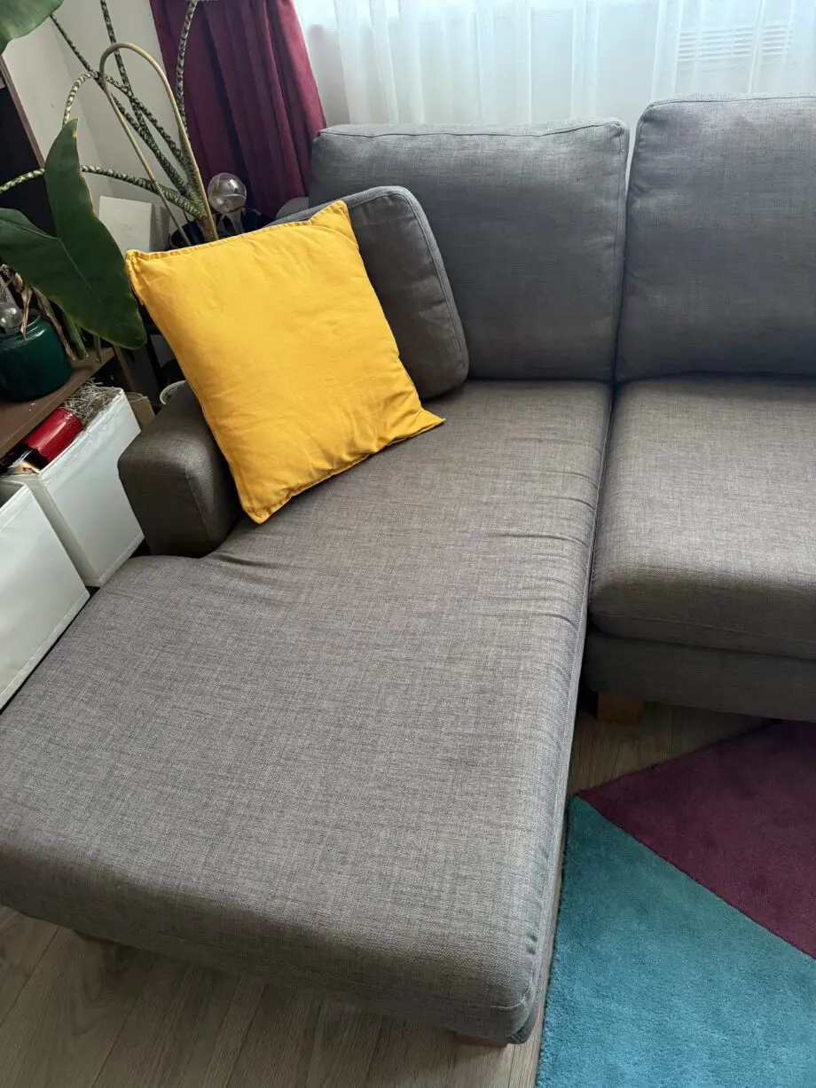 dwell grey Ankara chaise corner sofa