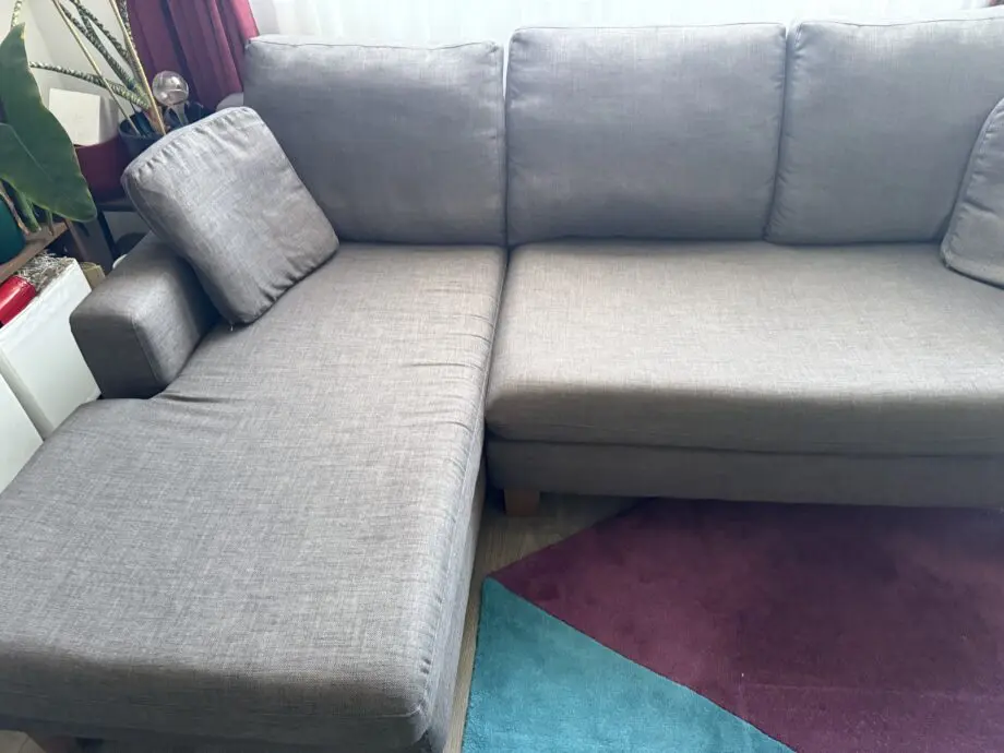 dwell grey Ankara chaise corner sofa