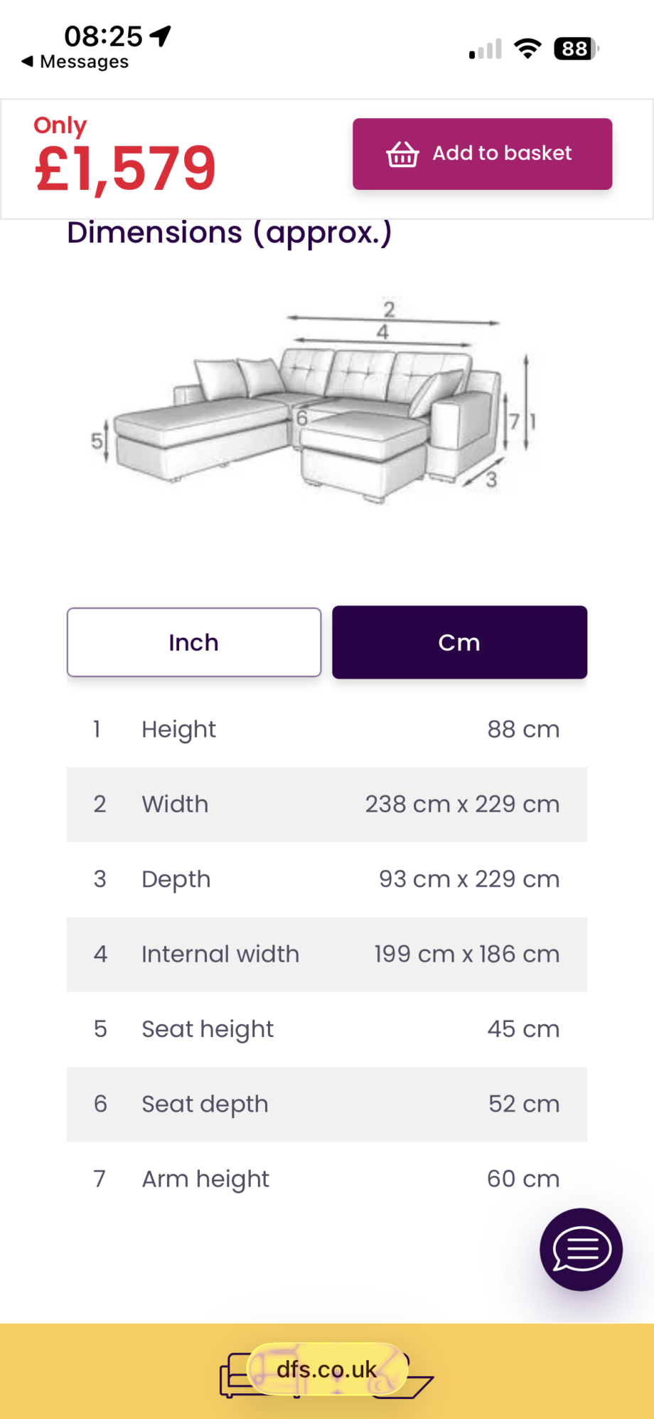 Spinn Left Hand Facing 3 Piece Swivel Sofa Bed Chaise