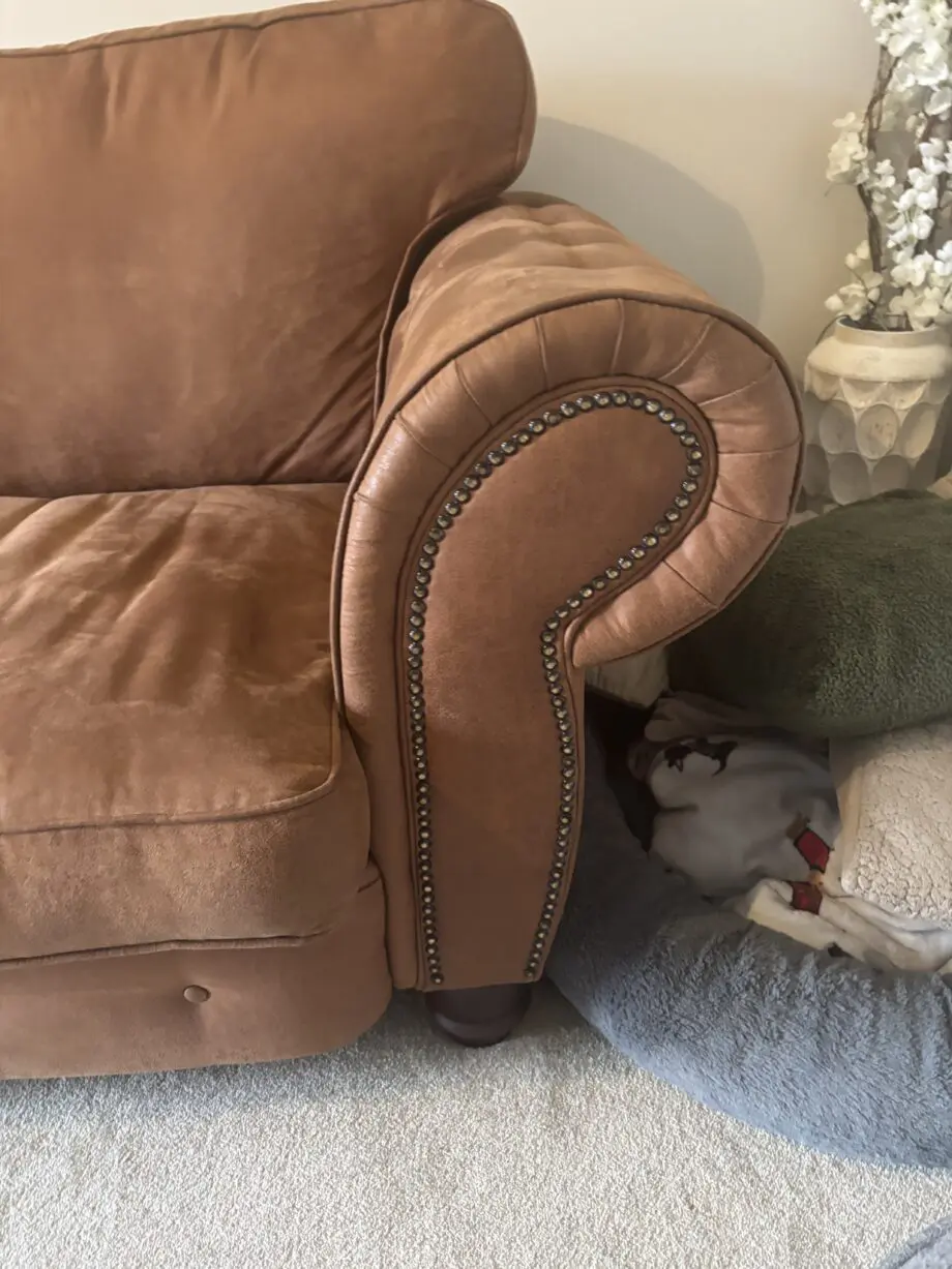 SCS Brown Country Living 3 seater & love chair