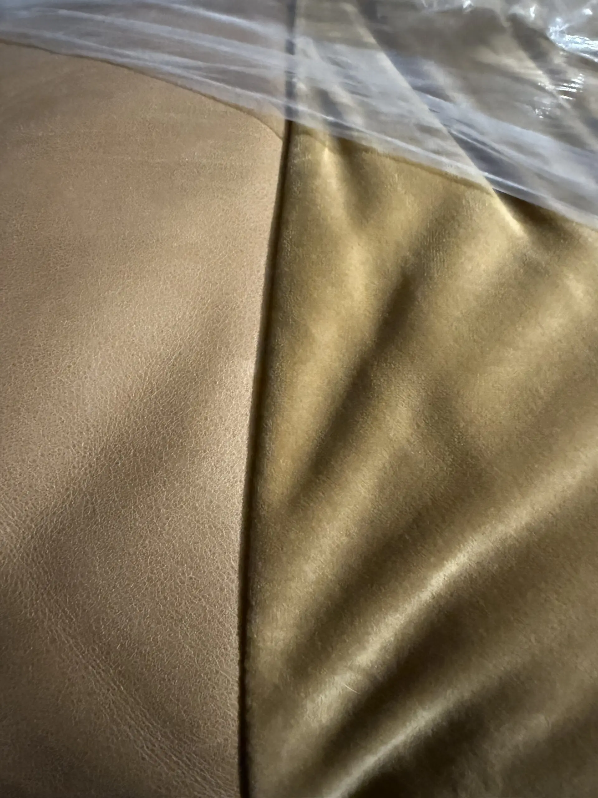 Tod Camel Leather Corner Group by Alexander & James