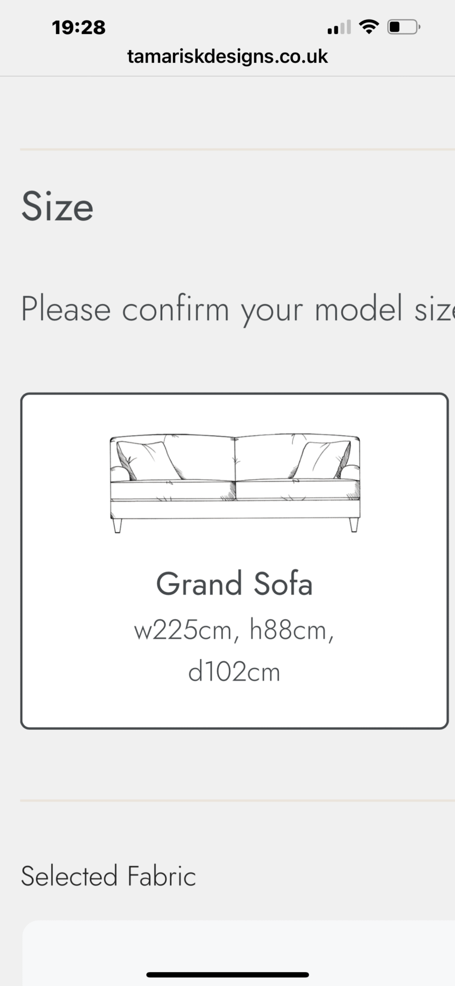 Tamarisk Loxton 4 seater sofa