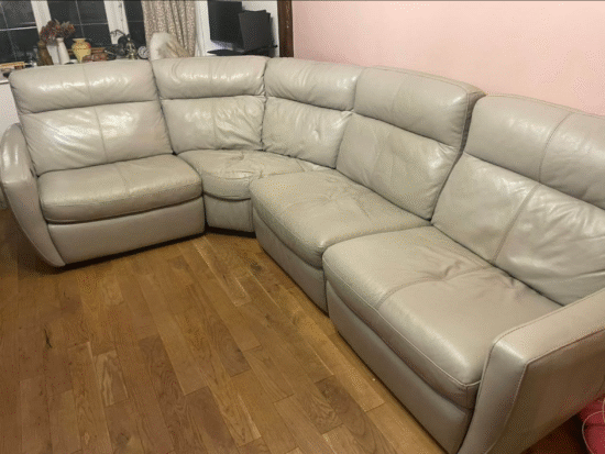 DFS recliner sofa leather