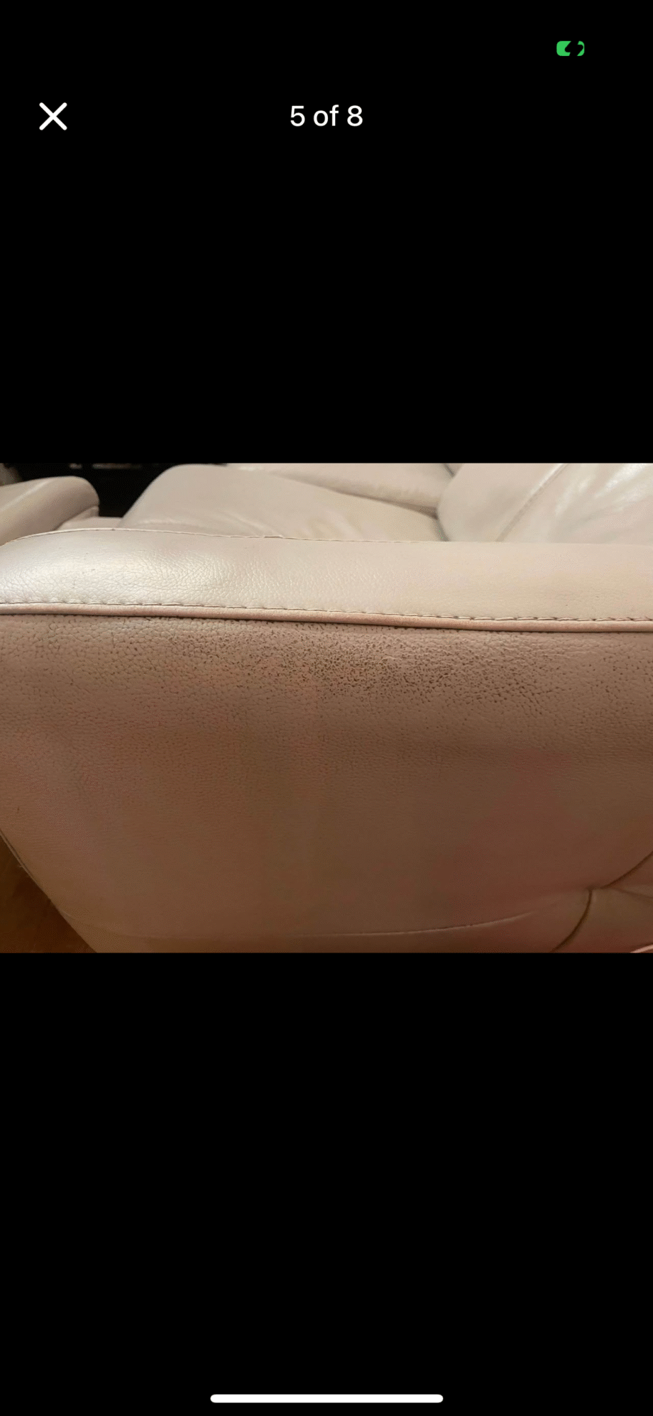 DFS recliner sofa leather