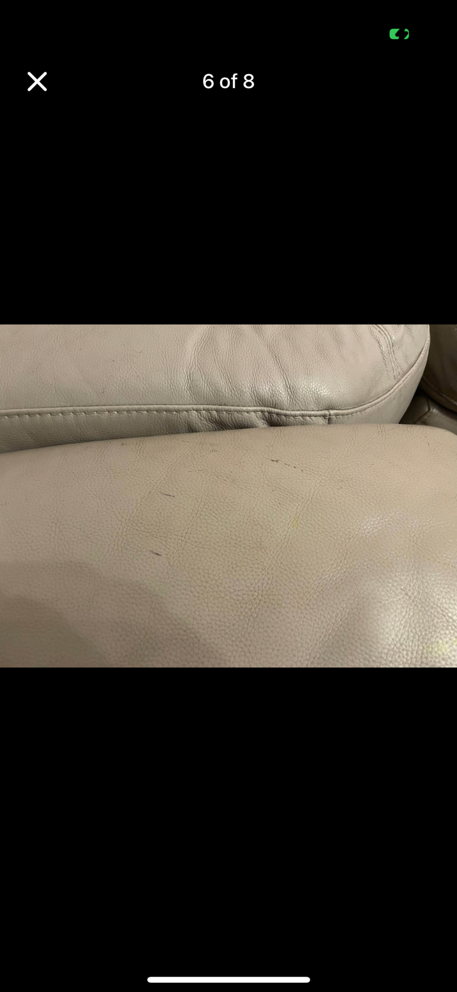 DFS recliner sofa leather