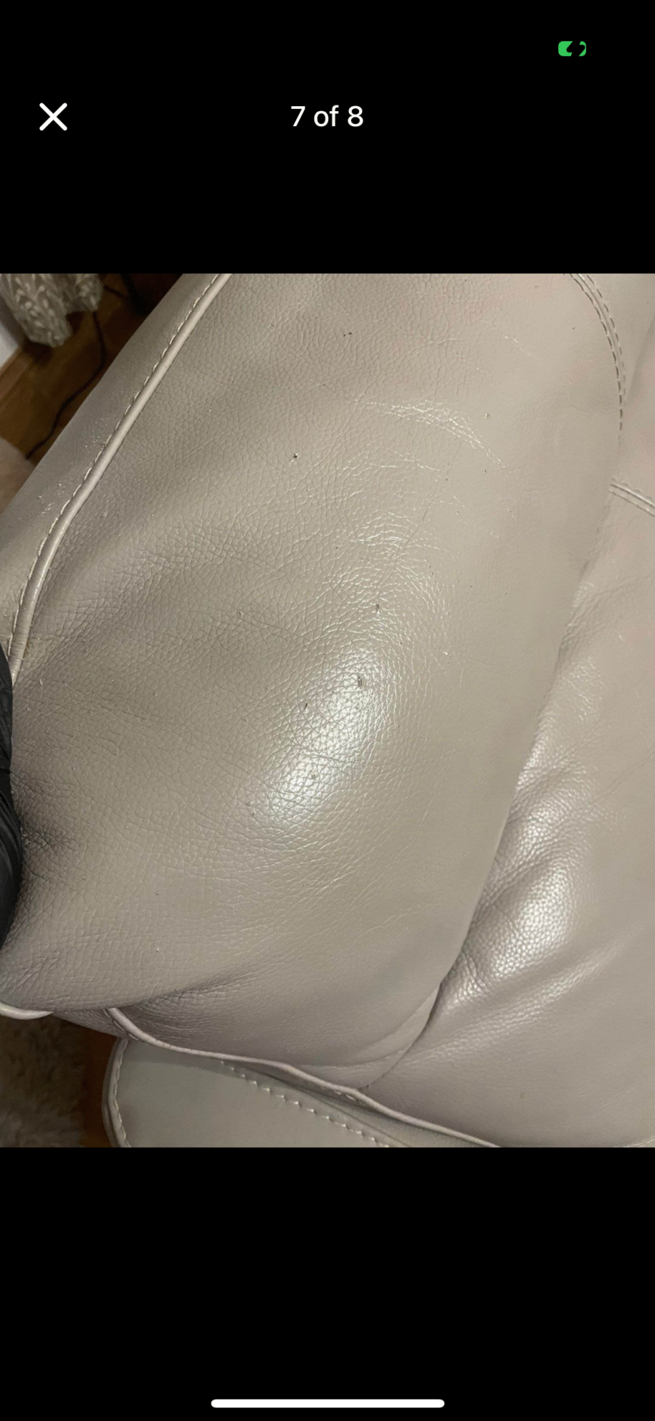 DFS recliner sofa leather